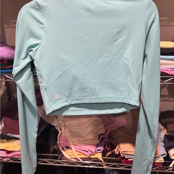 Popflex - Sweetheart Long Sleeve Crop Top - Oasis - Large - sold out online! - Picture 5 of 6